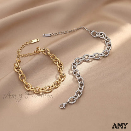 14K Gold Simple Chain Bracelet