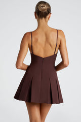 Pleated Sleeveless Slim Elegant Work Dress