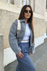 Suede Short Loose Casual Woolen Jacket