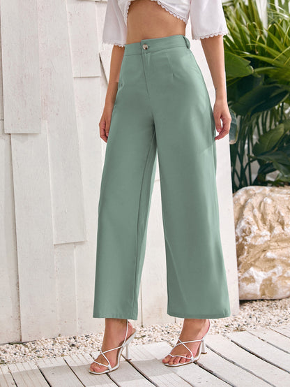ely Solid Wide Leg Pants