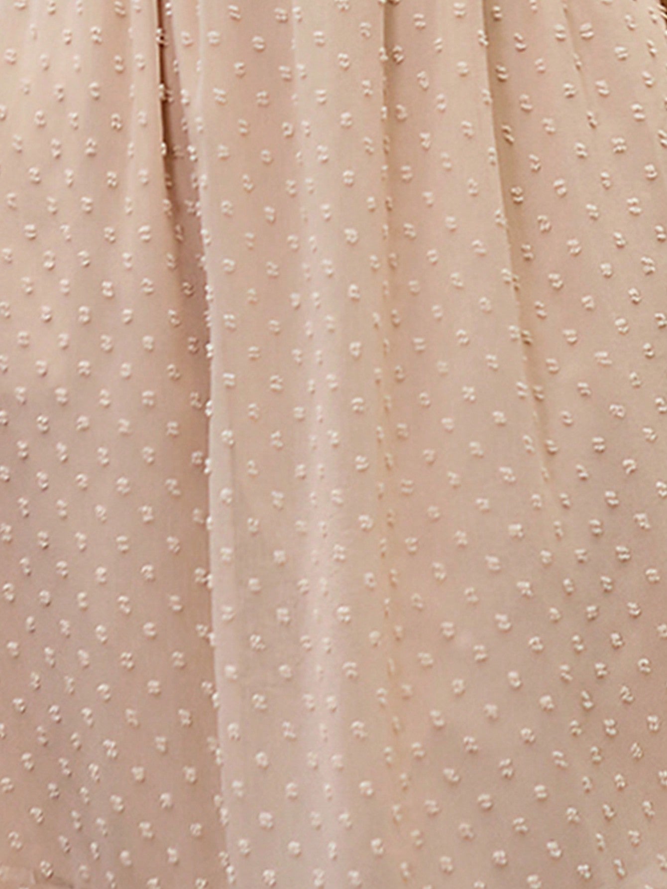 Swiss Dot Ruffle Hem A-line Dress