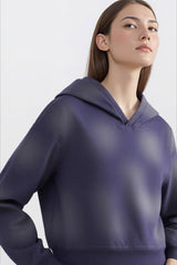 Washed Vintage Cropped Hoodie