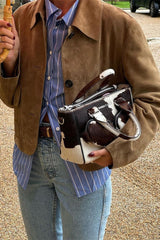 Solid Buttoned Long-Sleeve Casual Jacket