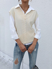 Solid Color Knitted Vest
