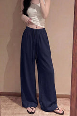 Linen Minimalist Straight Leg Pants