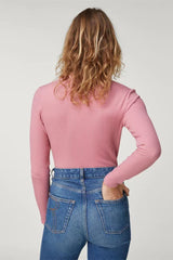 Chic Ribbed Knit Cutout Crew Neck Fitted Base Layer