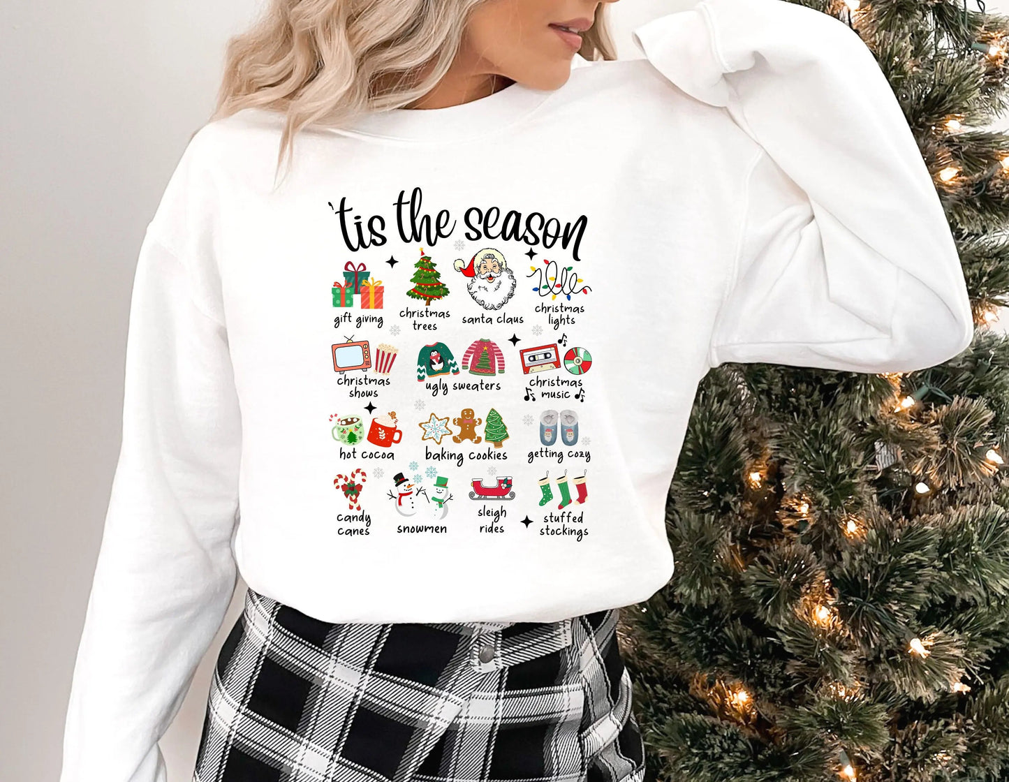 Retro Cute Christmas Hoodie for Fashion Girls