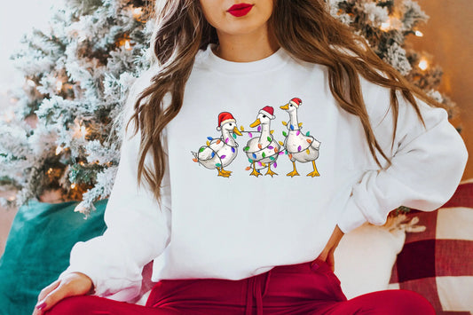 Voguish Cotton Duck Lights Family Christmas Hoodie