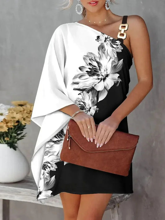 Amy Fashion - Fashion Summer Print Loose Streetwear Boho Dress