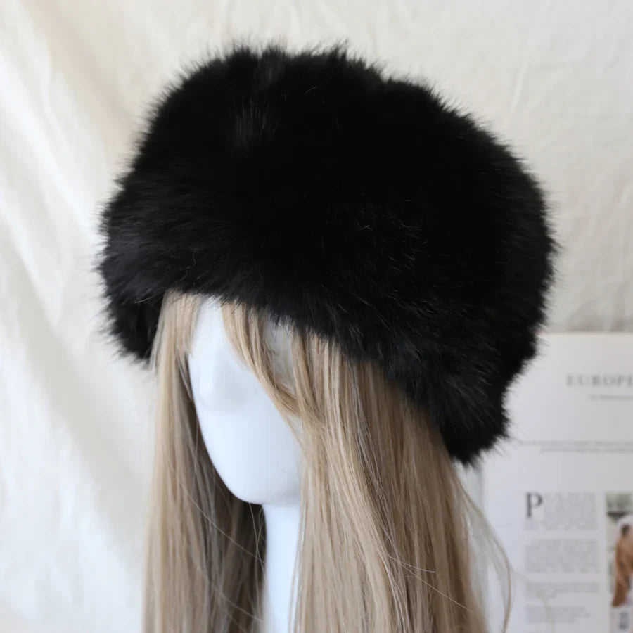 Faux Fur Winter Y2k Subculture Panama Hat