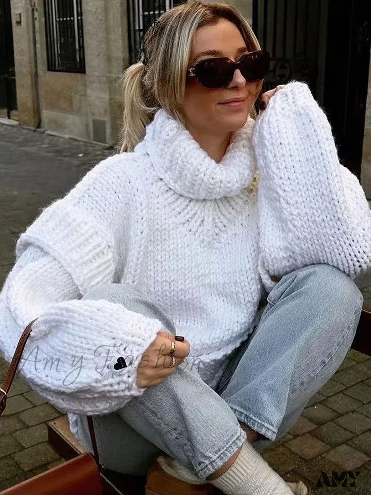 2024 Autumn Winter For Women Long Sleeve Knitted Basic Stylish Chic Cozy Trendy Comfortable Sweater