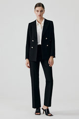 Elegant Black Office Career Chic Blazer