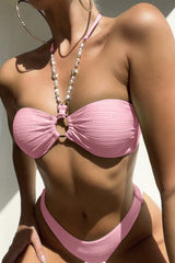 Chic Adjustable Halter Bikini Set