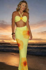 Slim Beach Vacation Three Piece Swim Set