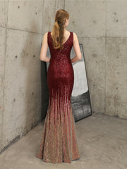 Sequin high-end evening dress
