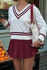 Atmospheric Slouchy Pullover Knit Sweater