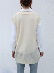 Solid Color Knitted Vest
