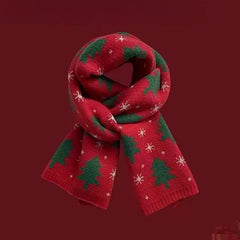 Chunky Ribbed  Christmas Scarf