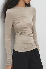 Cashmere Solid Slim Basic Versatile Base Layer