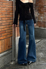 Low Waist Micro Flare Street Vibe Jeans