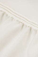 Lace Panel Asymmetrical Maxi Skirt
