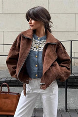 Elegant Short Melanoid Jacket