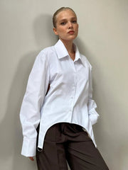 Loose Plaid Office Blouse