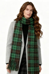 Checkered Warm Christmas Scarf