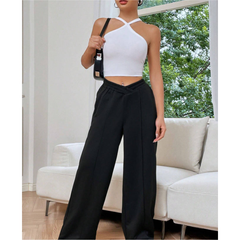 Loose Casual Wide-leg Trousers