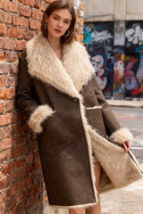 Long Double-Sided Reversible Winter Elegant Coat