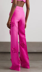 STEREO FLower MID-RISE JEANS in Pink