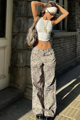 Vintage Low-Rise Straight Fit Slight Flare Jeans