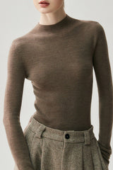 Wool Mock Neck Slim Base Layer