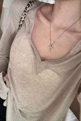 Slouchy Relaxed Long Sleeve Cover Up