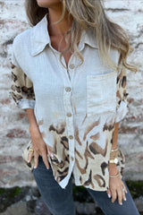 Loose Comfortable Leopard Print Blouse