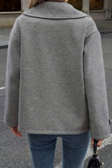 Oversized Versatile Wool Blend Short Blazer Style Coat