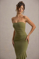 Elegant Strapless Party Dress