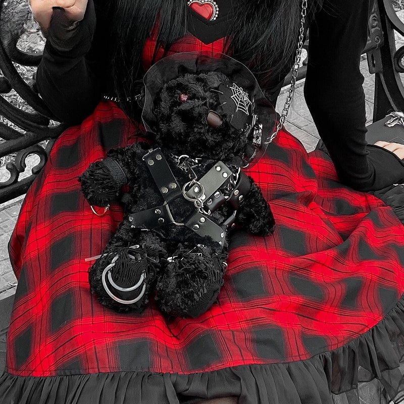 Diablo Design Halloween Lolita Gothic Bear Harajuku Hell Bag Blood