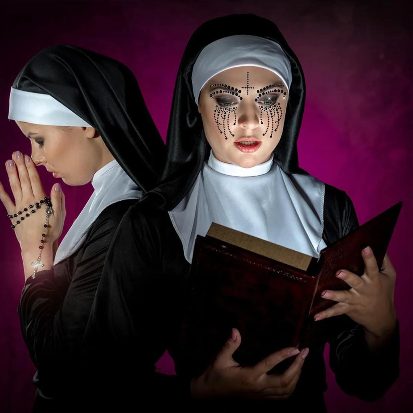 Accessories Costume Scary Pendant Halloween Headband Collar Nun Tattoo Cross