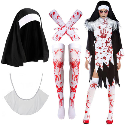 Accessories Costume Scary Pendant Halloween Headband Collar Nun Tattoo Cross