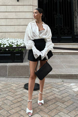 Solid Sheer Lightweight Chic Blouse