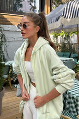 Retro Embroidered Zip-Up Hoodie