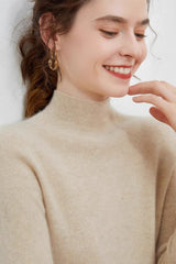 Wool Ribbed Slim Mock Neck Long Sleeve Base Layer