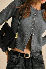 Short Chic Knit Fashion Cardigan