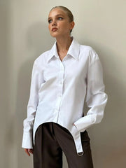 Loose Plaid Office Blouse