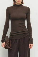 Cashmere Solid Slim Basic Versatile Base Layer