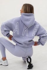 Printed Thick Loose Hoodie