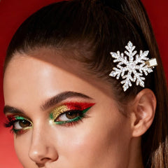 Rhinestone Reindeer Bow Festive Hair Accessory