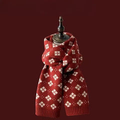 Chunky Ribbed  Christmas Scarf