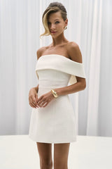 Sexy Backless Off-Shoulder Solid Bodycon Party Dress